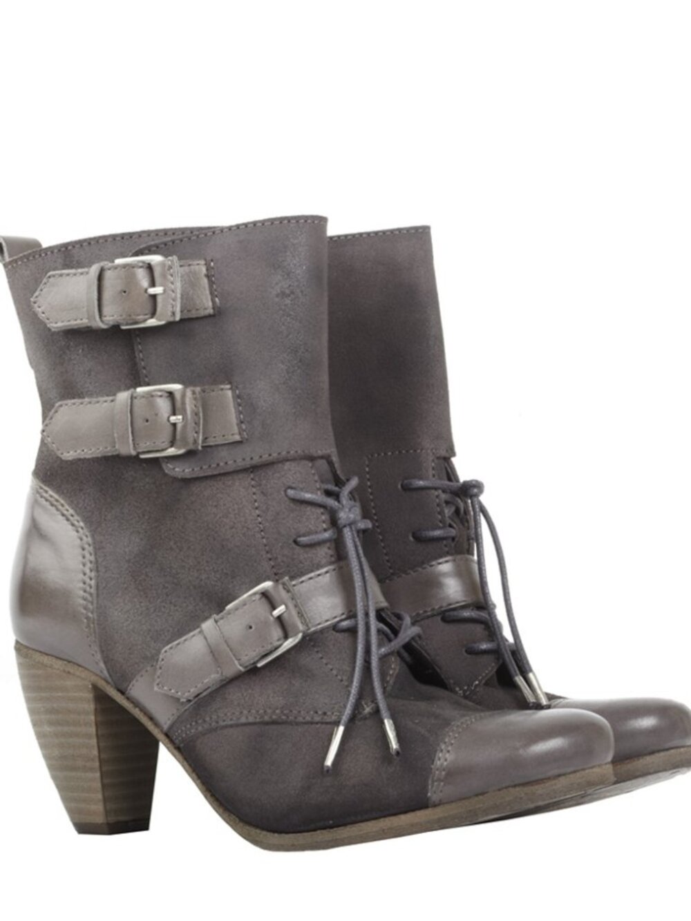 All Saints Gray Siri Motorcycle Boot size 36